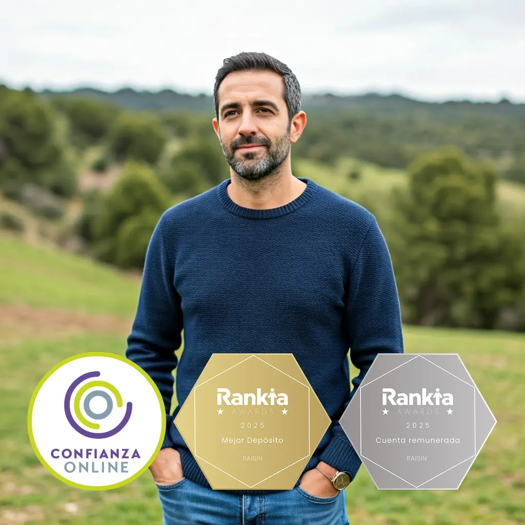 Hombre con barba gris en el campo.