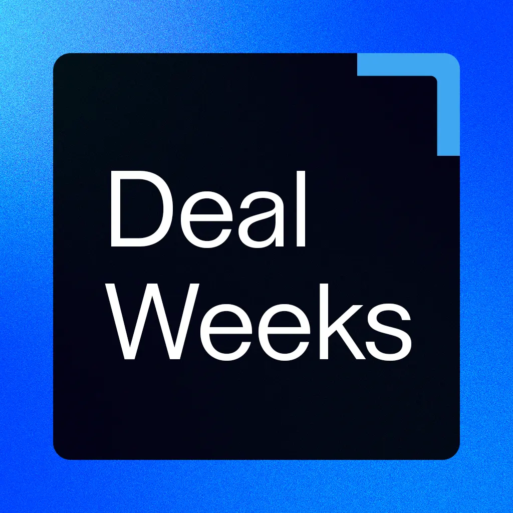 Schriftzug mit „Deal Weeks".