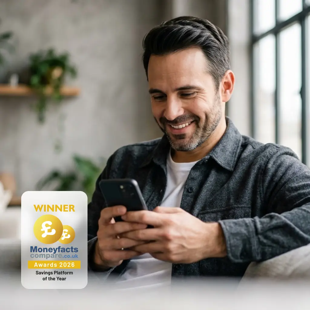 man looking at the phone