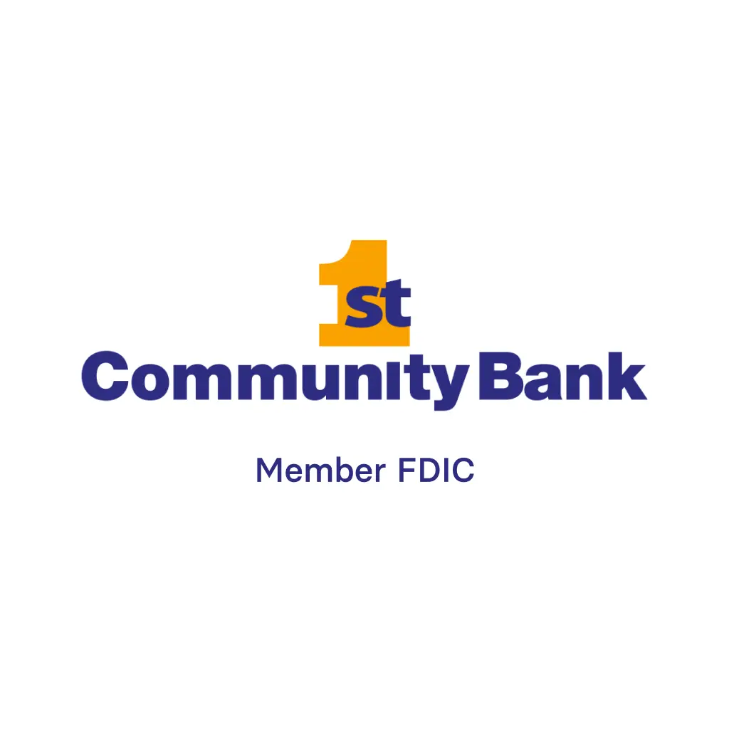 First Community Bank, Member FDIC logo