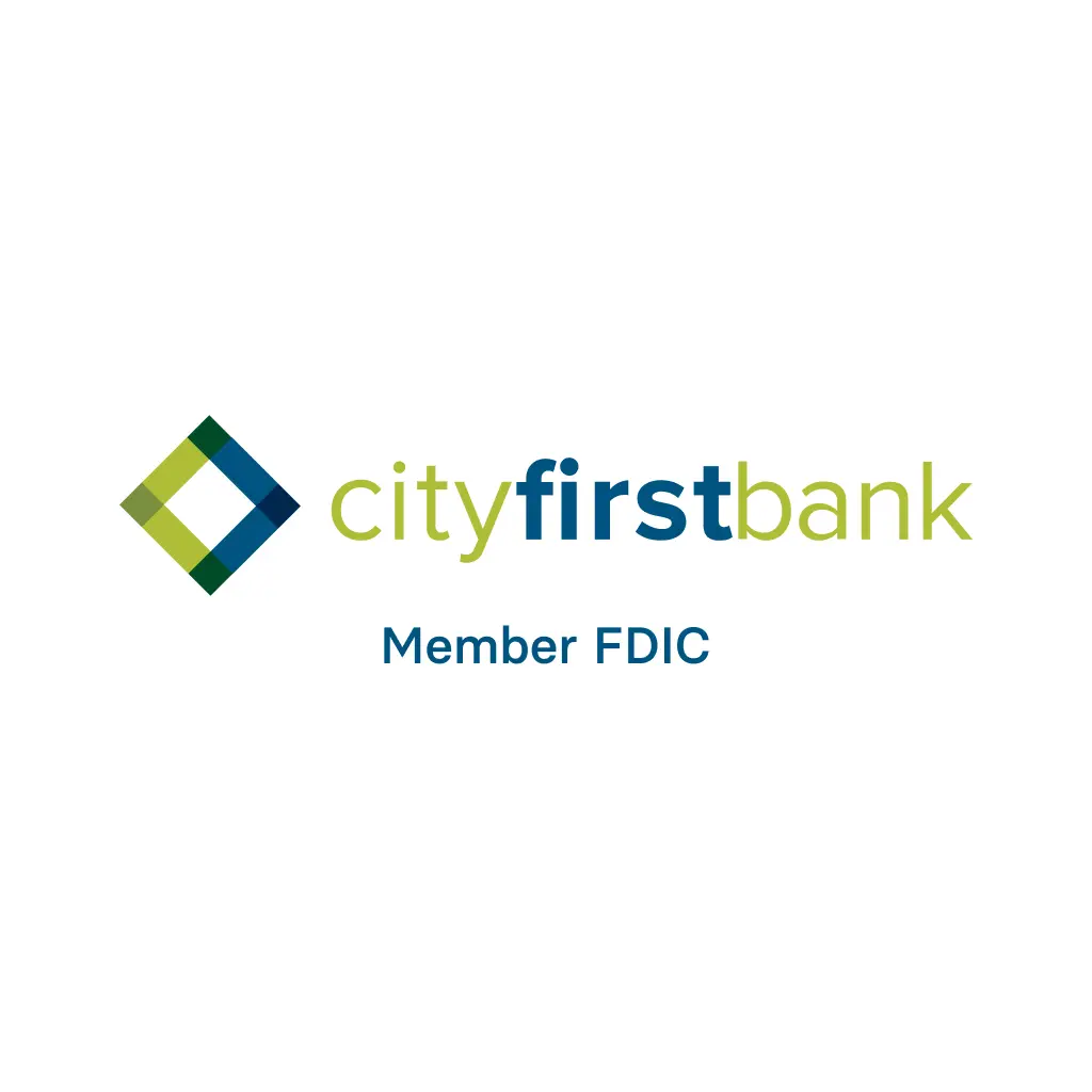 City First Bank, Member FDIC logo