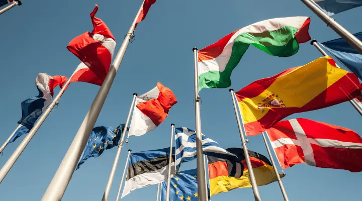 Banderas países Europa.