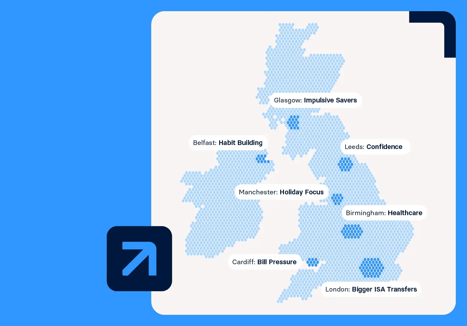 raisin_uk_gbsr_graph5.jpg A graph in the shape of the United Kingdom, showing how different regions differ in their saving habits.