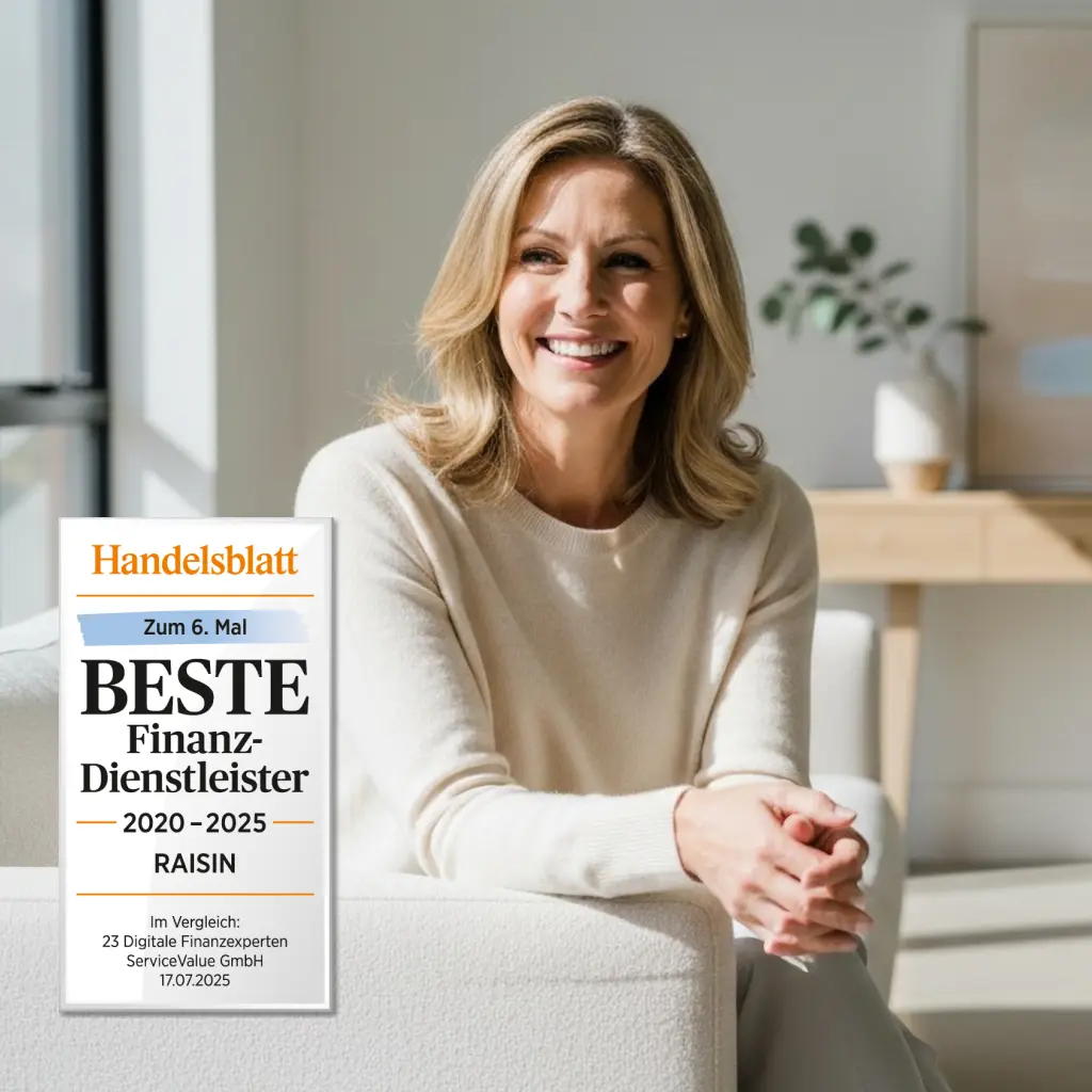 Einfach sicher sparen – mit bis zu 1 Mio. € Maximaleinlage