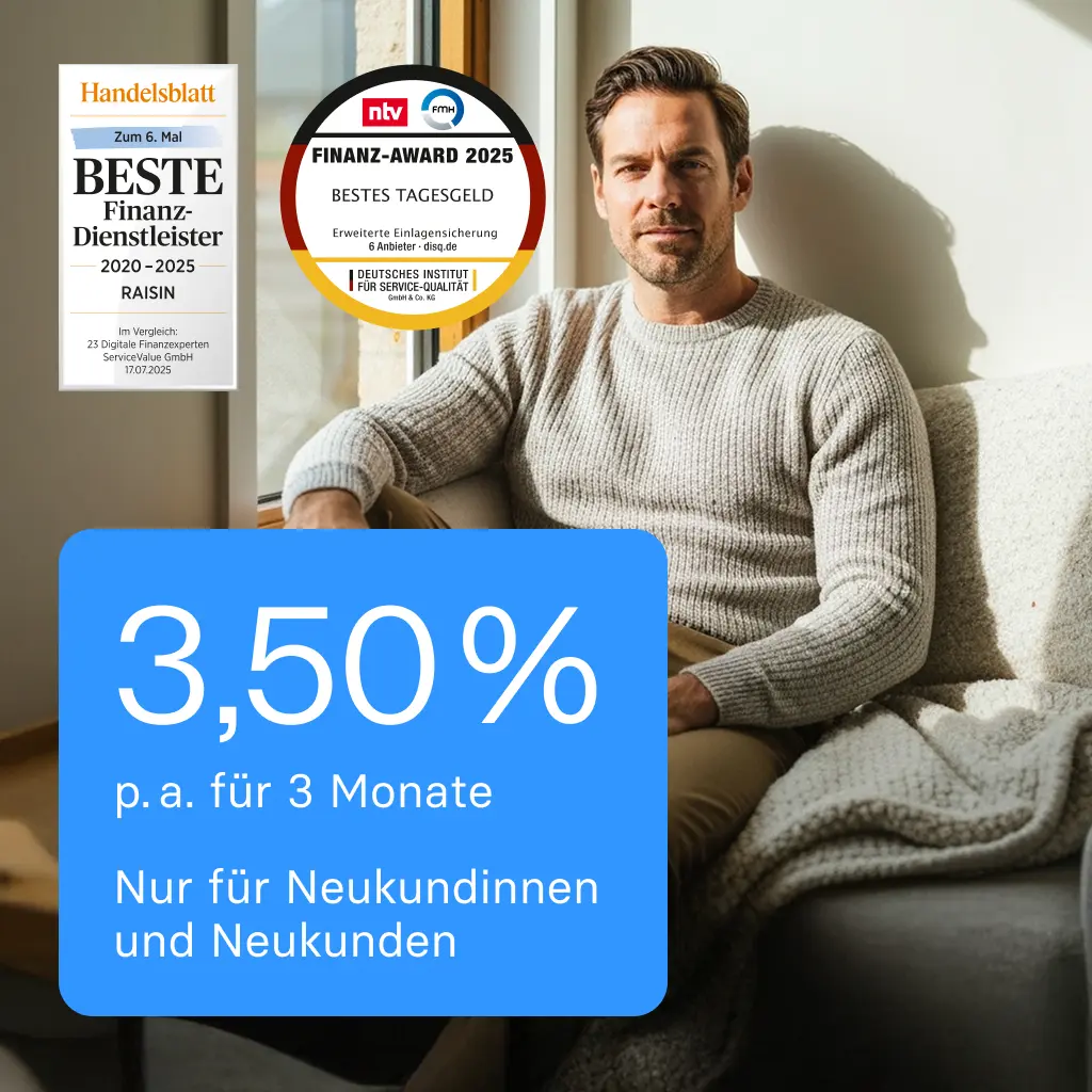 Raisin Startzins 3,50 %