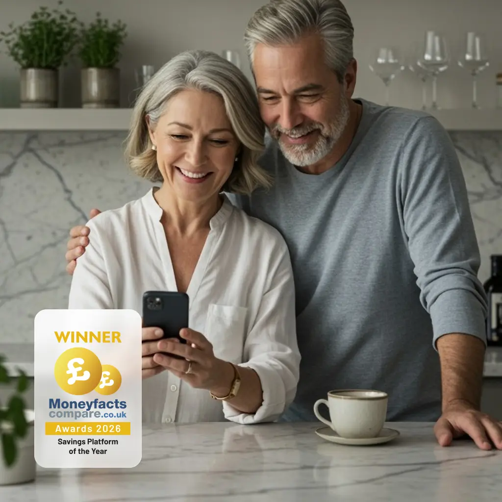 A couple looking at each other