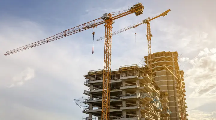 Finca en construcción.