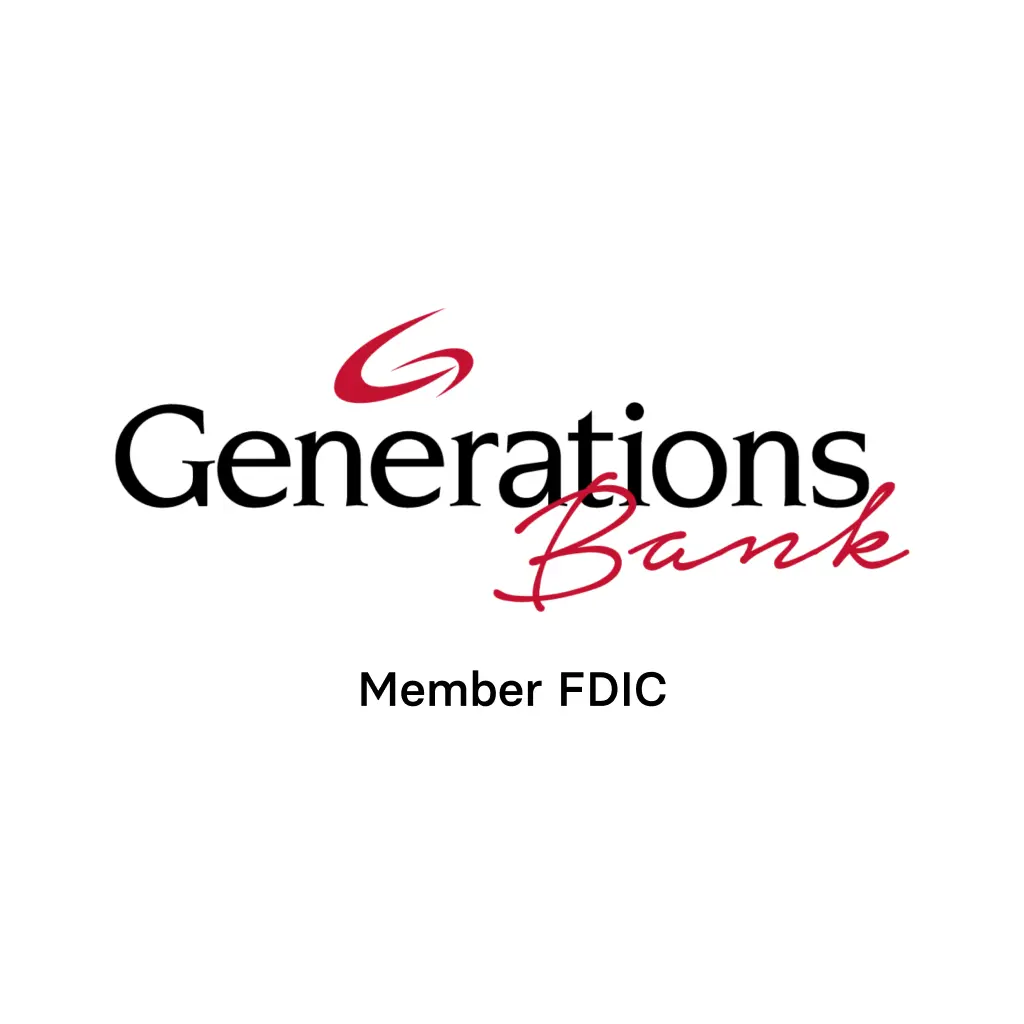 Generations Bank, Member FDIC logo