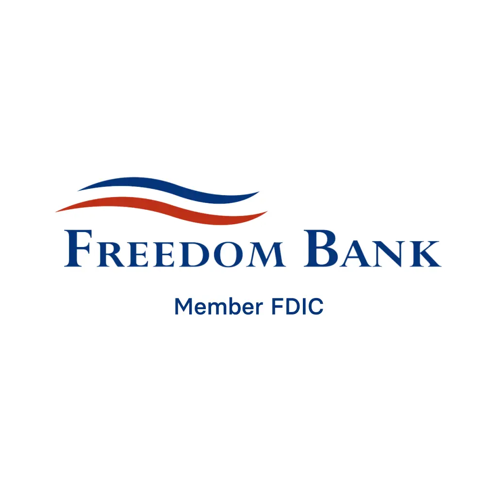 Freedom Bank, Member FDIC Logo