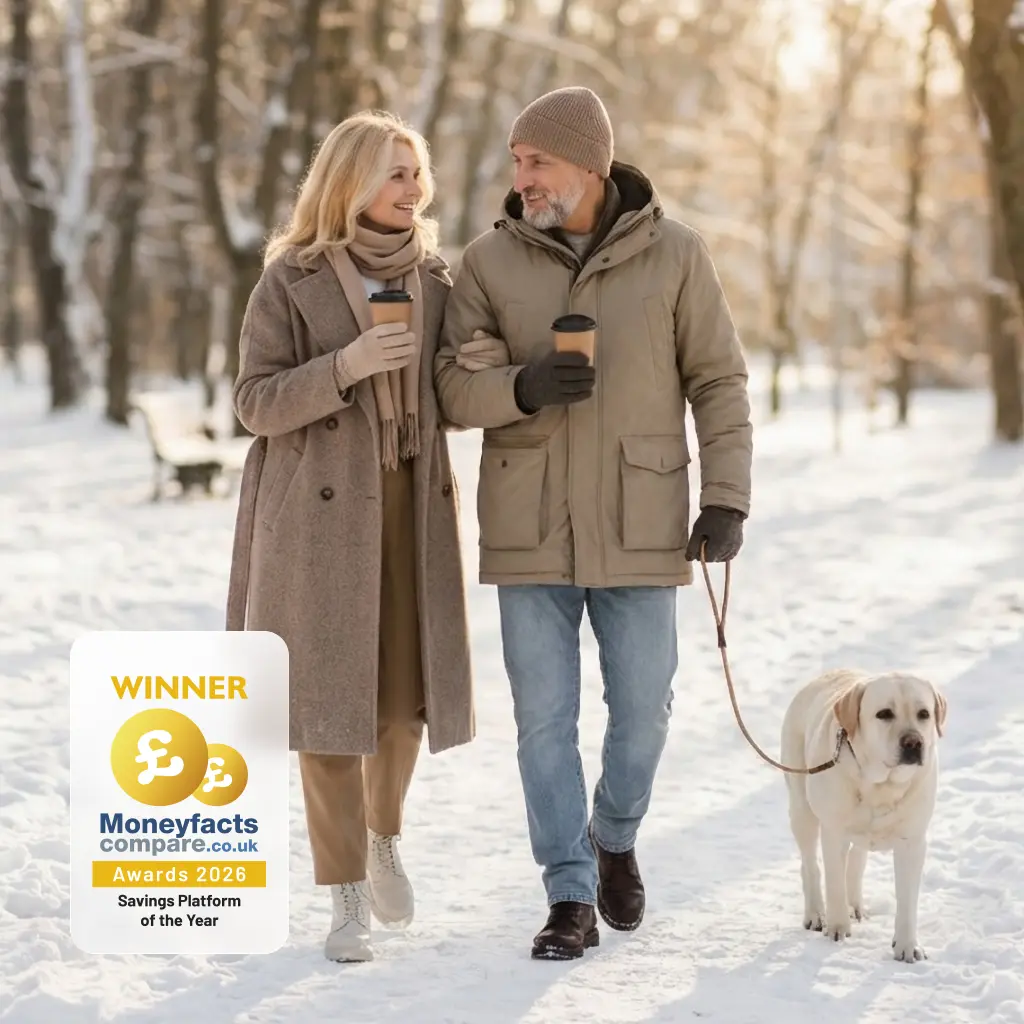 A couple looking at the phone