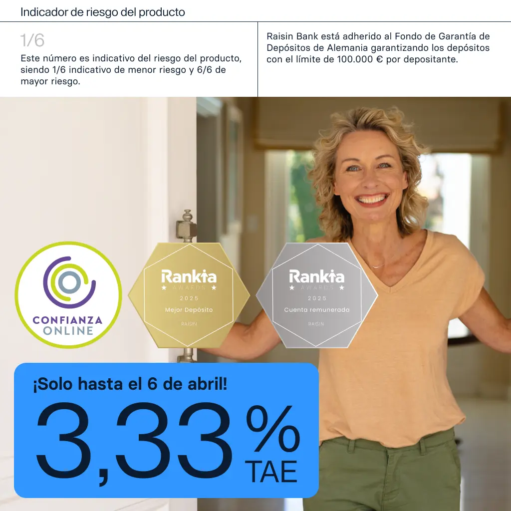 Cuenta Bienvenida de Raisin.