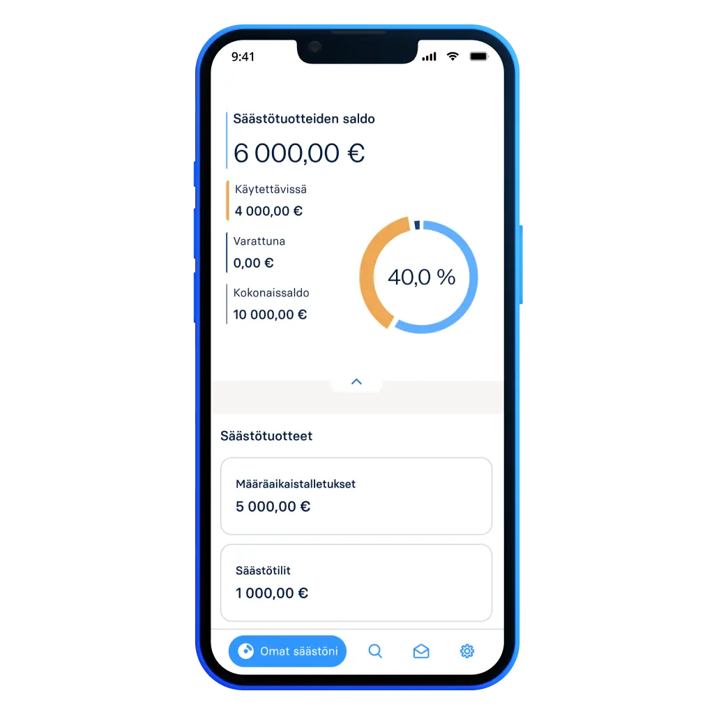 Tutustu.png Säästöjen yleiskatsaus